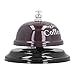 Yosoo Stainless Steel Call Bell, Classic Mirror Polished Metal Service Bell with Non Slip Base, for Restaurant Bar Coffee Shop Counter (Black)