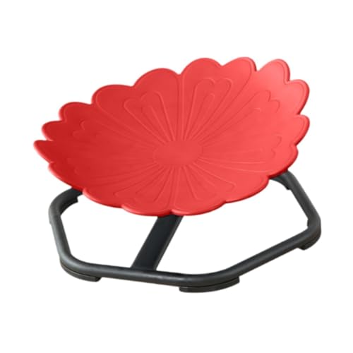 Kids Swivel Chair, Sensory Toy Rotating Chair Seat for Boys Girls Improve Balance, Red