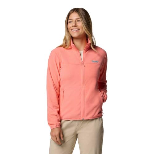 Columbia Women's Ali Peak Full Zip, Full Zip Fleece Jacket, Alpenglow, S