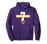 Trey'Dez Green - 7 Stripe - LSU Tigers Football Pullover Hoodie