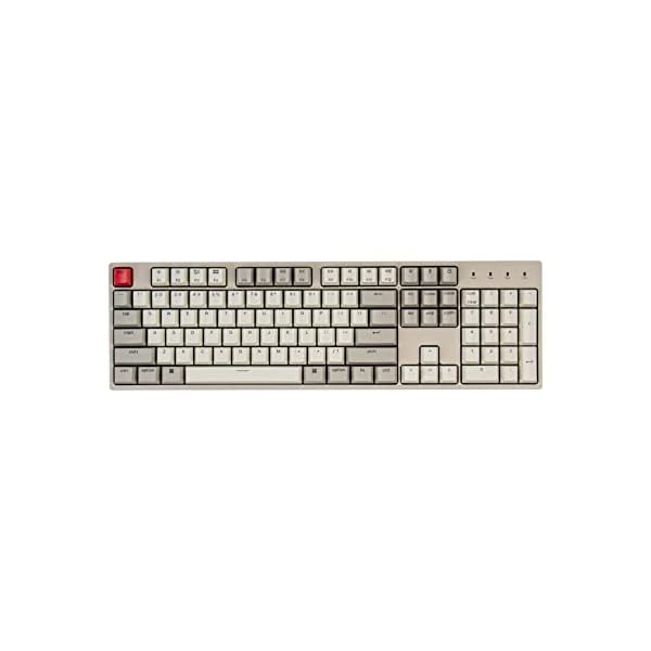 Keychron C2 Full Size Wired Mechanical Keyboard Compatible with Mac, Keychron Brown Switch, 104 Keys ABS Retro Color Keycaps Gaming Keyboard for Windows, USB-C Type-C Braid Cable