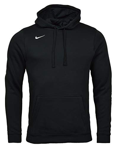 Nike Men's Club Fleece Hoodie (X-Large, Black/White), Black/White, Size X-Large Kansas 