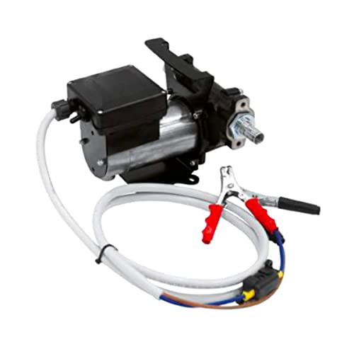 PIUSI Tragbares Diesel-Betankungskit, Panther-Pumpe 56 l/min bei 12V mit Klemmen, Anschlüsse mit Schlauchtüllen 1'-Schlauch | Tragekit F0034004B