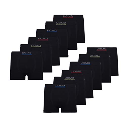 Uomo - Bóxers - para Hombre 12er Pack Schwarz XL