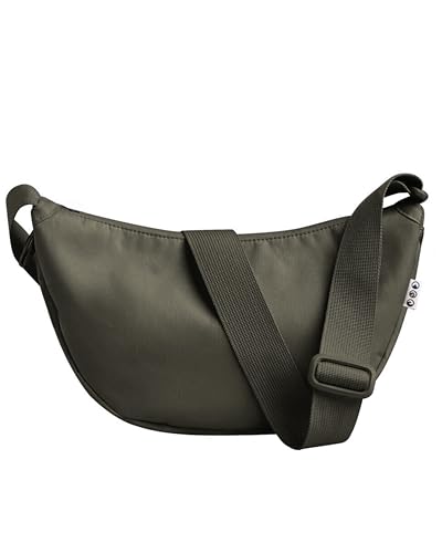 SONS OF ALOHA XL Damen Crossbody Moon Bag HOKU aus recycletem Meeresplastik | Halbmond Handtasche Wasserabweisend | Stylische Umhängetasche mit verstellbarem Gurt