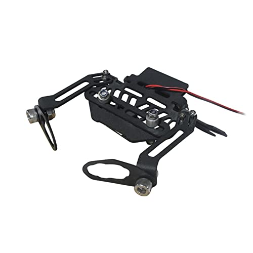 Support plaque d'immatriculation moto anti-vibrations avec support d'éclairage - 8