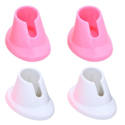 Quweiz 4 Pcs Nail Polish Bottle Holder Soft Rubber Anti-Spill Bottle Stand Manicure Display Tools Nail Polish Accessories