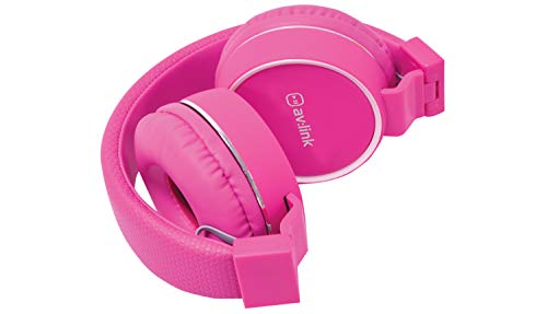 AV:Link | Multimedia Headphones with In-line Microphone | Pink