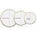 SHADAOYU Led Retro Smart Bathroom Mirror with Lights Wall Mounted Vanity Mirror, Smart Round Bathroom Mirror with Touch Switch, Wall Mounted Mirror for All Home Styles(Silver,65cm/25.6in)