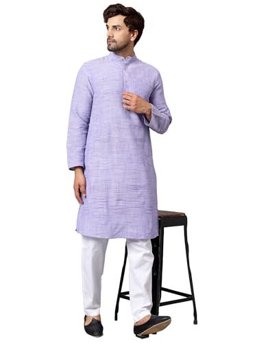 Image of LATEST CHIKAN Men's Cotton Regular Kurta