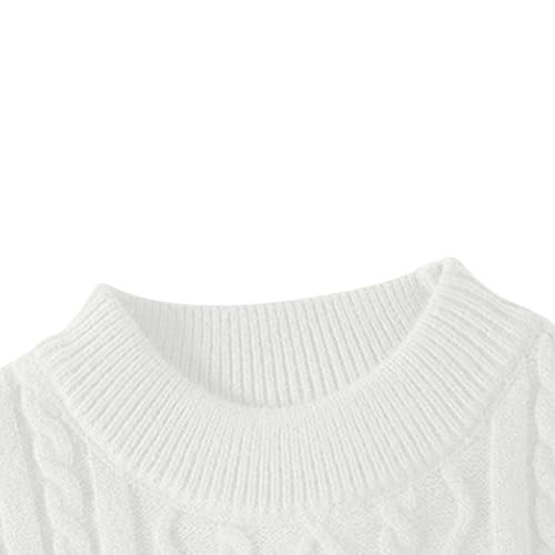 Cambkatl Men's Crewneck Sweaters - 2025 Fall Pullover Casual Long Sleeve Cable Knitted Cozy Sweater Tops4