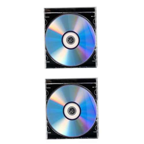 Gadpiparty 2 Juegos Discos CD-r Grabables con Caja CD Vírgenes para Música y Grabación de Audio Almacenamiento Seguro de Datos para Audio y Grabaciones Telefónicas