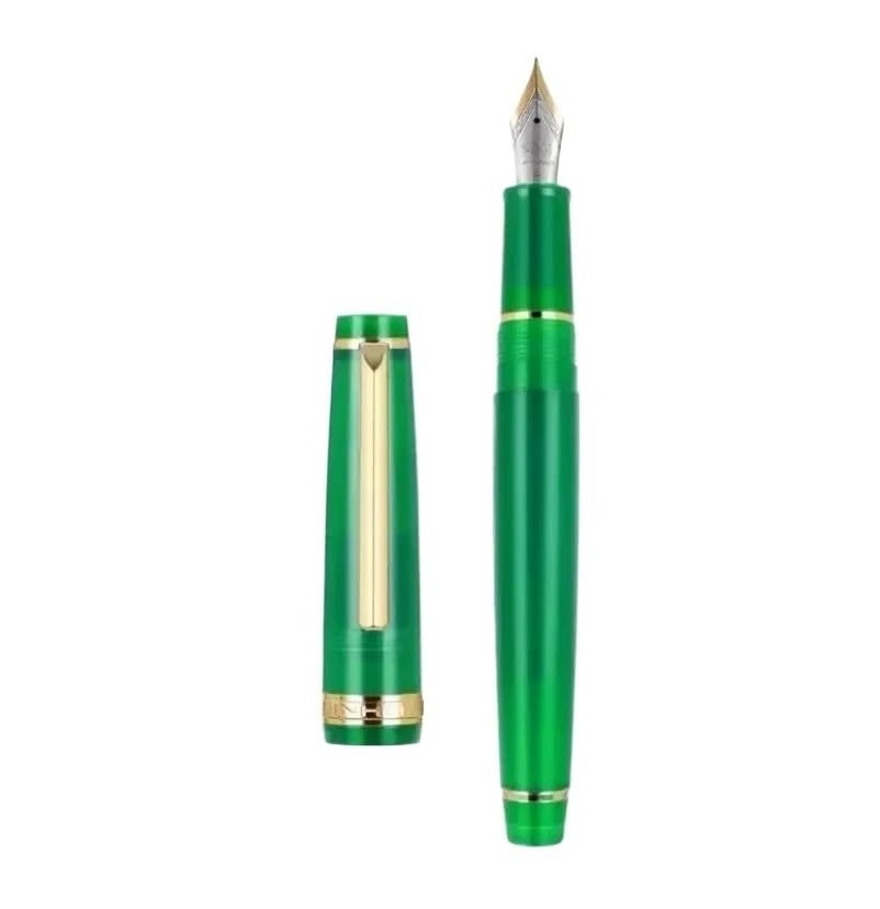Stylo-plume transparent en plastique KLVN couleur lavande avec plume populaire M