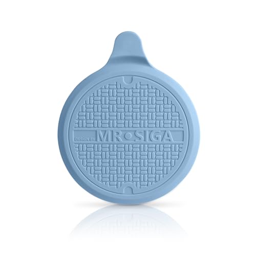 MR.SIGA シリコンバスタブストカバー スカイブルー 風呂栓、シャワー、シンク用排水口カバー 直径約13cm