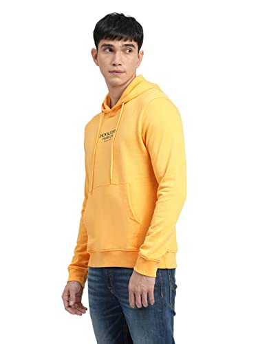 Image of JACK & JONES Men's Cotton Slim Fit Hooded Neck Sweatshirt