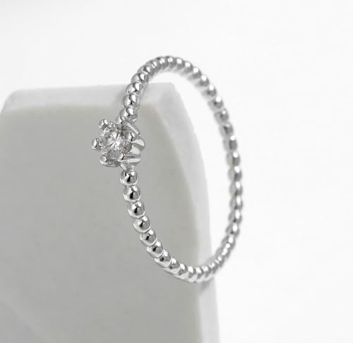 Bague fiançailles argent 925 moissanite le cadeau idéal pour promesse d'amour