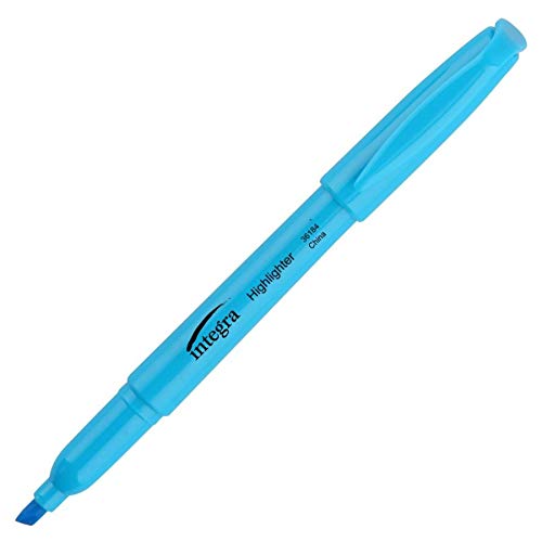 Amazon.co.jp: Integra 36184 ペンスタイル蛍光ペン チゼルチップ 12本
