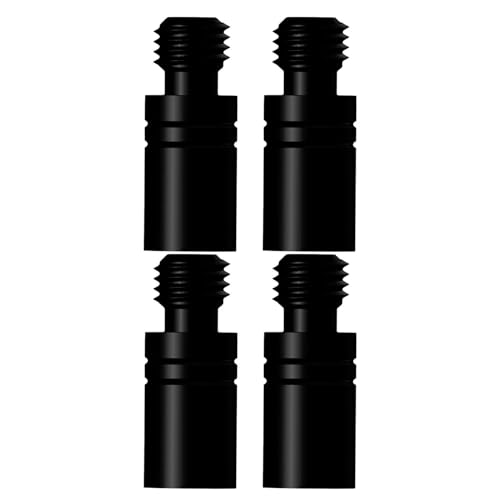 Brass Dart Adjuster, Brass Dart Weights, 4-Piece Black 2BA Precision Weighting Tool for Exercise Practice Competitions Adults Amateurs Club Training Professional Grade Set