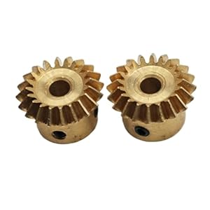 Mfupr 2szt Mosiężne Koła Zębate Stożkowe 8mm