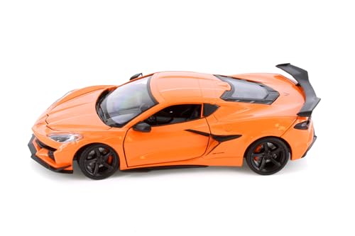 Welly Chevy Corvette Z06 Hardtop 2023 1:24 Naranja miniatura 4