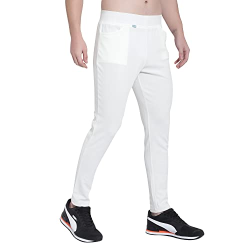 Image of RABBY Men's Poly Cotton Regular Fit Solid Track Pants