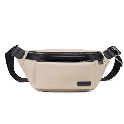 Image of Arctic Hunter Sling Bag for Men Small Size Side, Nylon Cross Pack, Water-Repellent Crossbody Bag for Daily Use Casual (Khaki)