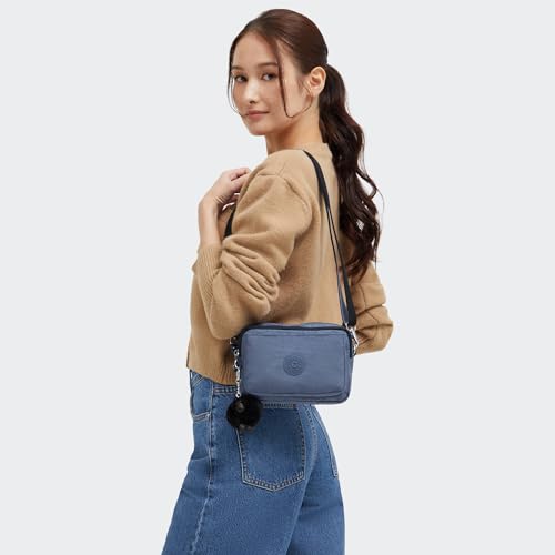 Image of Kipling Women's Abanu Medium Crossbody Bag, Lightweight, Adjustable Nylon Waist Pack with Multi-Compartment Zip Pockets
