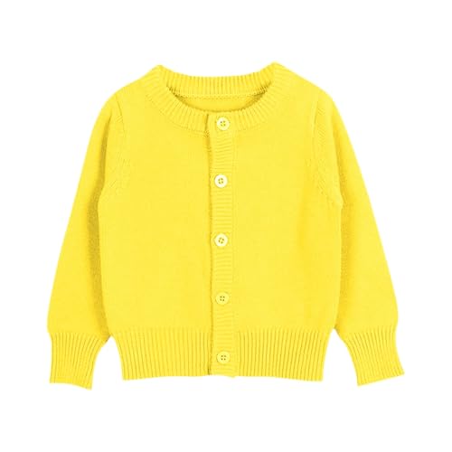 Girls Long Sleeve Cardigan Casual Open Front Long Sleeve Knit Sweater with Pockets for Kids 1~12 Years