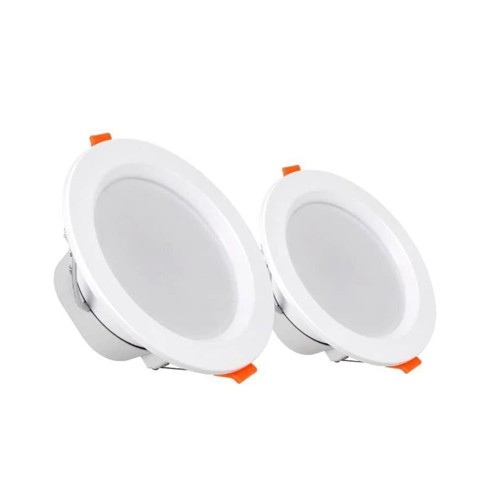 Oświetlenie sufitowe LED Downlight 2,5-6 cali z listwą maskującą, 2 sztuki, 3000 K/4000 K/6000 K, do wyboru, 3-18 W, dysk 5 W-6000 K, 5 W-6000 K,5w-6000K