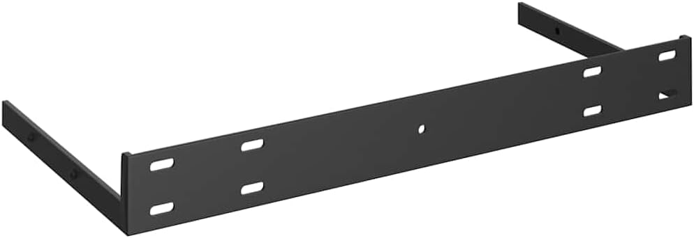 Floating Wall Shelves-SKM Floating Wall Shelves 2 pcs Black 19.7"x9.1"x1.5" MDF
