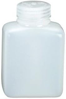 HDPE Wide Mouth Square Storage Bottle, 2 oz