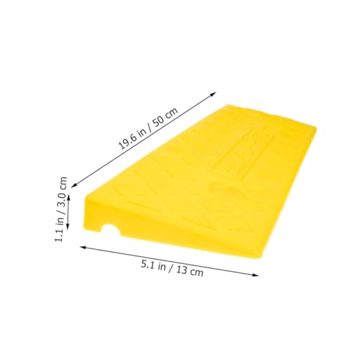 Rampas de goma para bordillo Zerodeko 2 piezas amarillas miniatura 2