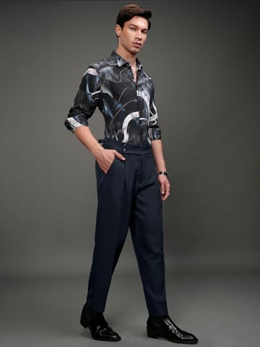 Image of Highlander Men Men's Gurkha Trouser Pants| High Waist| Carrot Fit| Ankle Length| Stylish Trousers for Men| Men Trousers | Trousers for Man | Pants for Man