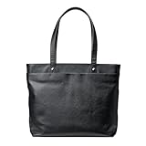 [サンワダイレクト] トートバッグ メンズ レディース 本革 大容量 A4ファイル ノートPC 14型 ファスナー レザー ビジネス ブラック 200-BAG187BK