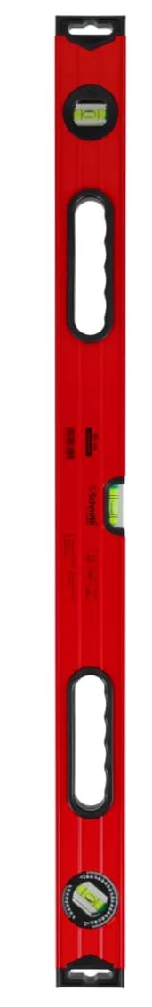 Livella a bolla 80 cm - Fiala livella - Misurazione precisa, con regolazione dell'angolo, senza impugnature ergonomiche, resistente agli urti, alle cadute e ai raggi UV