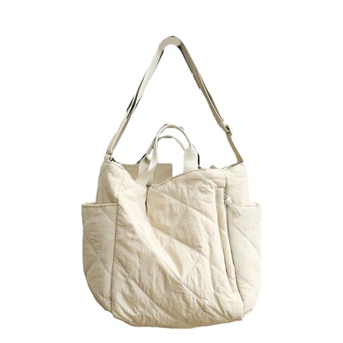 Sac à bandoulière tendance matelassé abricot - Grand sac à main femme