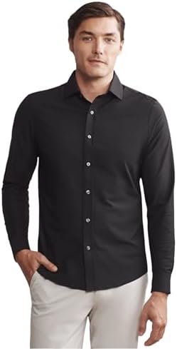 Rhone Men's Commuter Shirt, Performance Dress Shirts for Men, Machine Washable, Wrinkle Resistant, Classic Fit