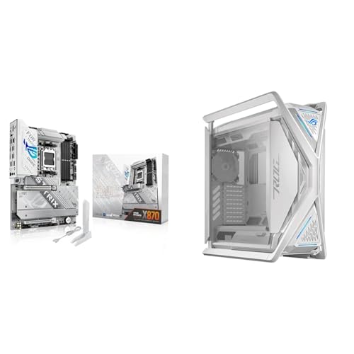 Bundle of ASUS ROG Strix X870-A Gaming WiFi AMD AM5 ATX Motherboard, DDR5 AEMP, WiFi 7, 4X M.2, PCIe® 5.0 + ASUS ROG Hyperion GR701 EATX Full-Tower Computer case with Semi-Open Structure