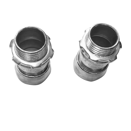 Raccord compression EMT métallique lot de 4 finition haute durabilité