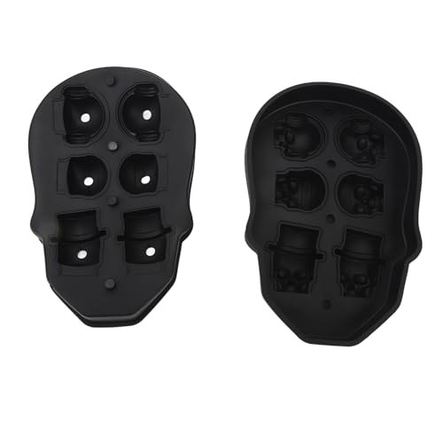 Molde para cubos de hielo 3D calavera de silicona Garosa miniatura 6
