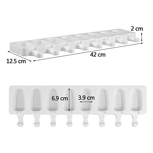 Conjunto de moldes de sorvete Homyl, molde quadrado para sorvete, pequenos moldes de picolé para faz