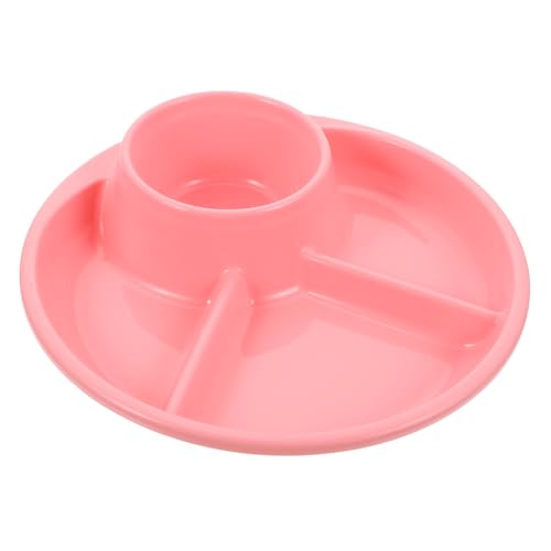 BRIGHTFUFU Portion Control Plate Porcelain Divided Dinner Tray Breakfast Food Tray for Balanced Nutrition