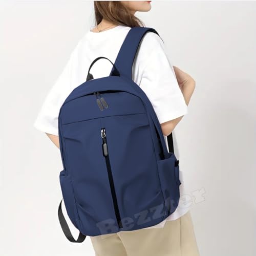 Mochila Escola Faculdade Trabalho Reforçada Impermeável Azul