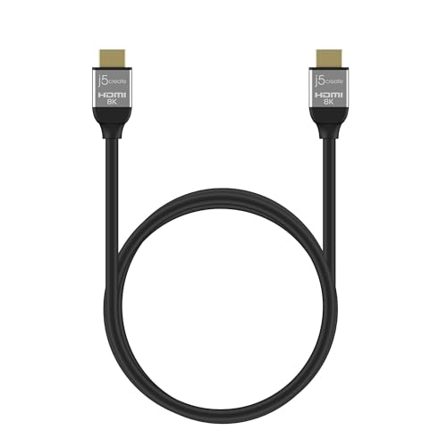 Câble HDMI 8K j5create JDC53-N ultra haute vitesse pour TV UHD