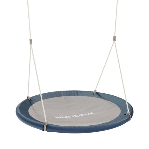 HUDORA Columpio Nido Lounge   Midnight   Nido de Columpio Ajustable en Altura con diámetro de 110cm para hasta 150kg   Columpio Colgante con Asiento Cerrado