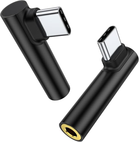 One Plus Type C to 3.5mm Audio Adapter USB C to Headphone Adapter (2 Pack) Audio Jack to USB C Compatible with Samsung Galaxy S20-S23 S23+Ultra Note 20 10 S10 S9 Plus,Pixel 4 3 2 XL,iPad Pro,MacBook