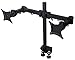 Price comparison product image MDM12DA Dual Monitor Arm Stand w/Desk Mount Clamp & Grommet, Heavy-duty for 19"-27" LCD/LED up to 10Kg in Black