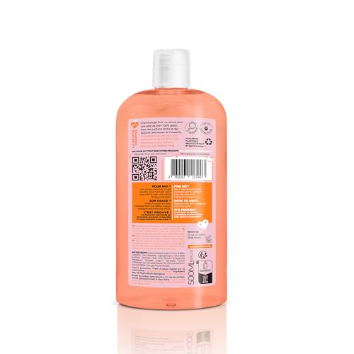 ENERGIE FRUIT | Gel de ducha pH neutro | Flor de azahar y aceite de linaza BIO | Vegano | 500 ml