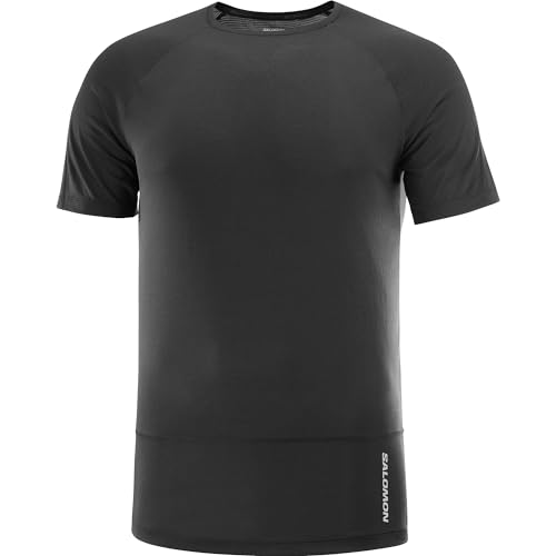 SALOMON(サロモン) CROSS RUN SS TEE M 男性用半袖 T シャツ ランニング (LC1869400) 選択 XS