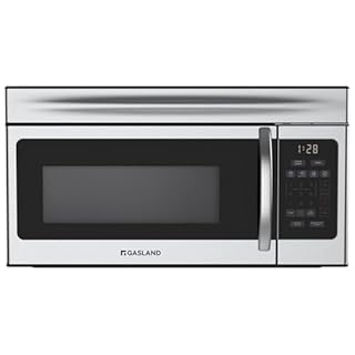 GASLAND 30 Inch Over-the-Range Microwave Oven, 1.7 Cu.Ft Large Capacity Fits Family Dishes, 1000W with 10 Power Levels, One-Touch Cooking, 300 CFM, LED, 2-stage Cooking Over Stove Microwave, Silver